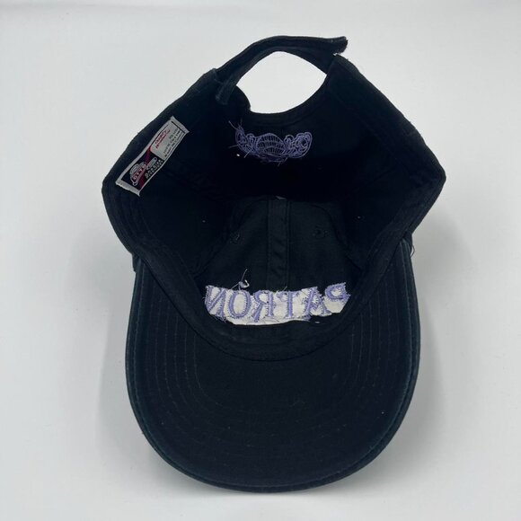 Black Authentic Patrón XO Cafe snapback hat w/ purple lettering OS frat summer - Picture 3 of 6